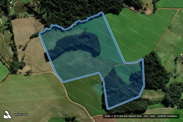 Imagem de satélite de FAZENDA BROTTO / Parcela 1 em Passo Fundo - RS