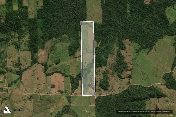 Imagem de satélite de SITIO BOA ESPERANÇA LOTE 08 - Gleba 51 PAD. MARECHAL DUTRA em Monte Negro - RO