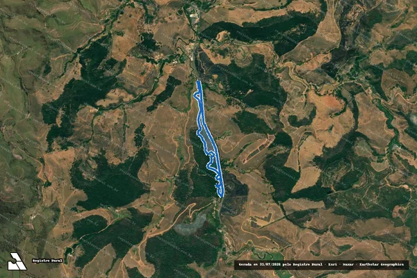 Imagem de satélite de Gleba 02 - Fazenda do Recreio - Parcela 1 em Ponte Nova - MG