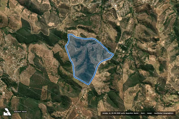 Imagem de satélite de FAZENDA MATO DE NOSSA  - Parcela 1 em Jaboticatubas - MG