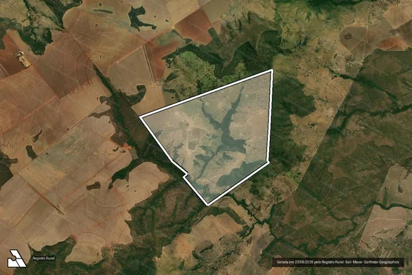 Imagem de satélite de FAZENDA MONTE VERDE - Parte 1 em Novo São Joaquim - MT