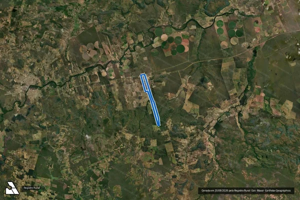 Imagem de satélite de FAZENDA BOA ESPERANÇA PARTE II - Parte 1 em São Félix do Coribe - BA