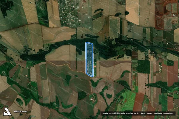 Imagem de satélite de SITIO IPE  - LOTE 228-A-1 em Londrina - PR