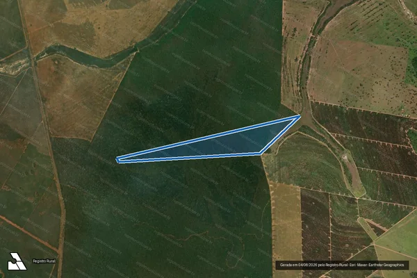 Imagem de satélite de Estância Três Poderes - Gleba E em Três Lagoas - MS