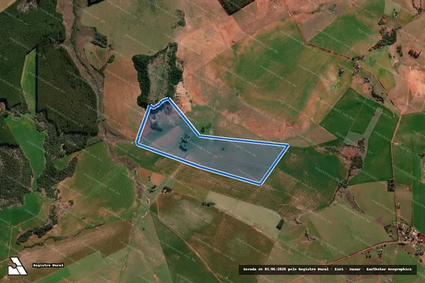 Imagem de satélite de Agropecuária Cerro Grande - Parcela 1 em Manoel Viana - RS