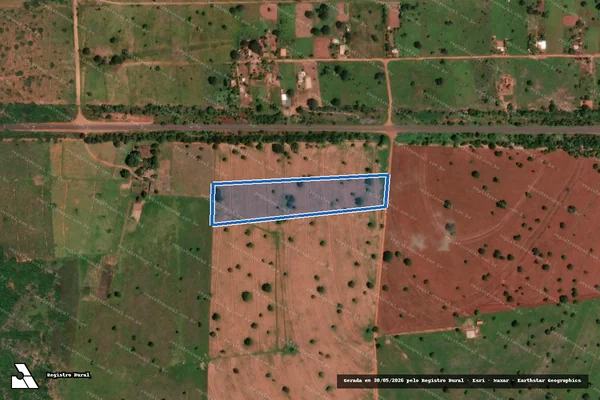 Imagem de satélite de Fazenda Bonito, lugar "Córrego do Bálsamo" - 02 em Campina Verde - MG