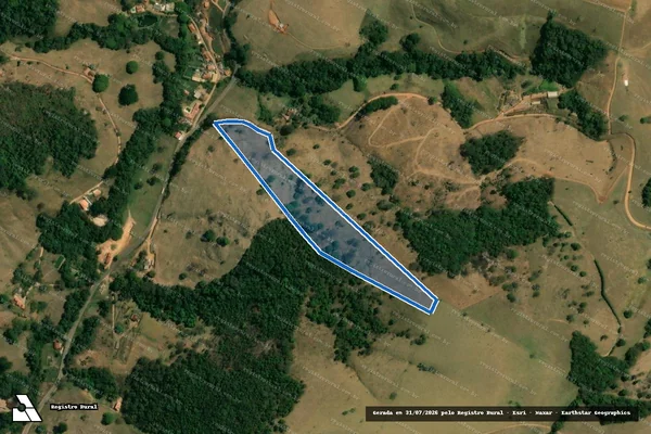 Imagem de satélite de Sitio Pedra da Saudade - PARCELA 01 em Ipuiúna - MG