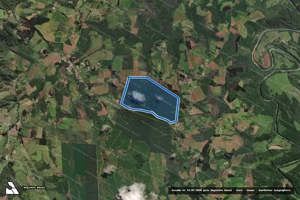 Imagem de satélite de IMÓVEL SEM DENOMINAÇÃO ESPECIAL - Única em Papanduva - SC