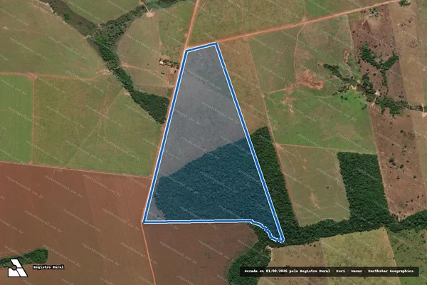 Imagem de satélite de FAZENDA NOVA-MAT.697 - 001 em Tabaporã - MT