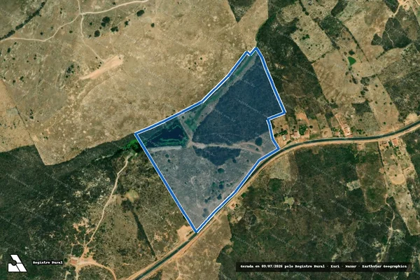 Imagem de satélite de SITÍO QUIXABEIRA/MOCONHA - Parcela 1 em Serra Grande - PB