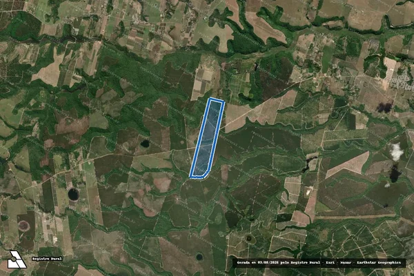 Imagem de satélite de Bloco 10 A1 ? Matrícula 6673 - Parcela 1 em São Mateus - ES