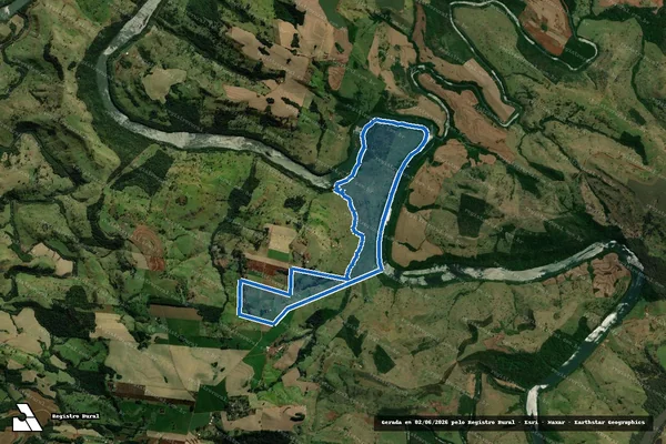 Imagem de satélite de Lote Rural n° 56-B, Gleba n° 10, Colônia ?A? Cascavel - Lote Rural n° 56-B em Braganey - PR