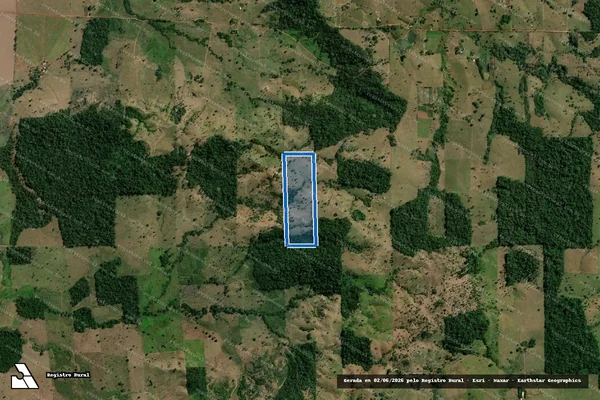 Imagem de satélite de Lote 28R-B, Gleba 34, do Projeto Integrado de Colonização Paulo de Assis Ribeiro - 001 em Colorado do Oeste - RO