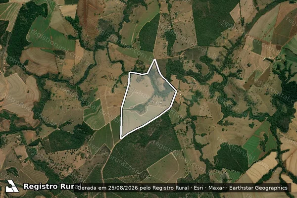 Imagem de satélite de Fazenda Ponte Nova/002 - Fazenda Ponte Nova/002 em Patrocínio Paulista - SP