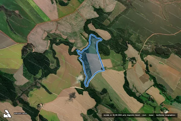 Imagem de satélite de FAZENDA RINCÃO CUIABA - GLEBA A em Piraí do Sul - PR