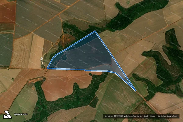 Imagem de satélite de FAZENDA OLHO D' ÁGUA em Alto Araguaia - MT