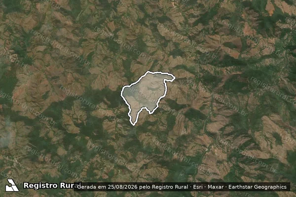 Imagem de satélite de Barraca, Garcia, Colônia ou Baú e Touceira - Barraca, Garcia, Colônia ou Baú e Touceira em Ferros - MG