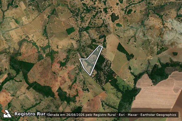 Imagem de satélite de FAZENDA JACUBA  - FAZENDA JACUBA em Iporá - GO