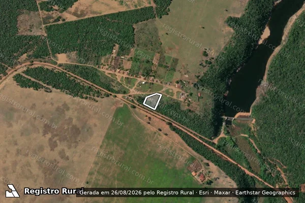 Imagem de satélite de FAZENDA MARIA EDUARDA - CASA 22 em Mulungu do Morro - BA