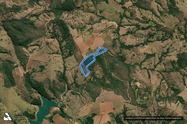 Imagem de satélite de FAZENDA COCAIS - Parte 9 em Patrocínio - MG