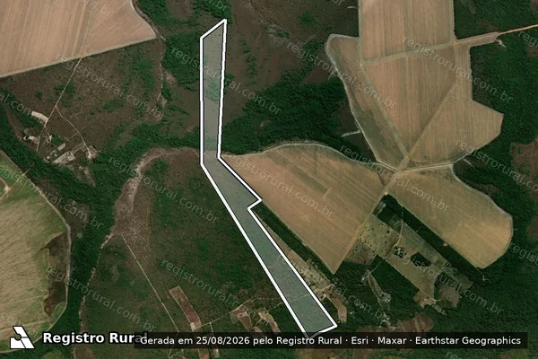 Imagem de satélite de GLEBA PORTO DO VAU, DATA RIACHO SECO em Riachão - MA