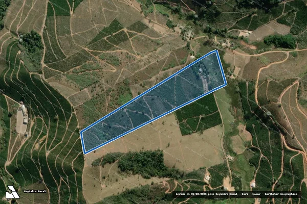 Imagem de satélite de Córrego do Claro - Parte 1 em Lajinha - MG