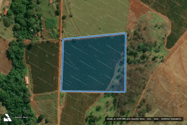 Imagem de satélite de Sítio Santa Rita "Gleba A" - GLEBA B em Itirapuã - SP