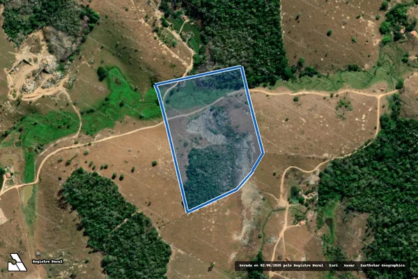 Imagem de satélite de FAZENDA CRUZ DAS ALMAS - Parte Iromar em Vila Pavão - ES
