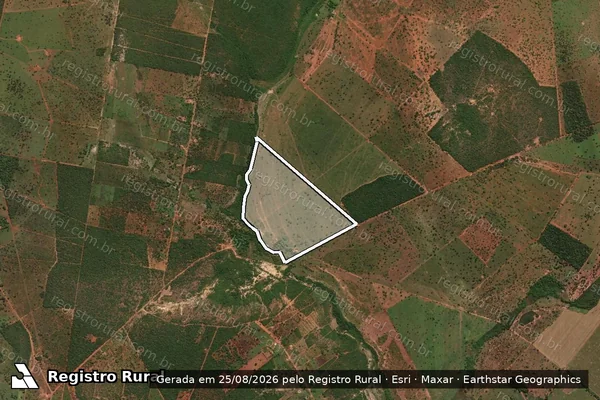 Imagem de satélite de FAZENDA SÃO JOSÉ  - Gleba 01 em Arinos - MG