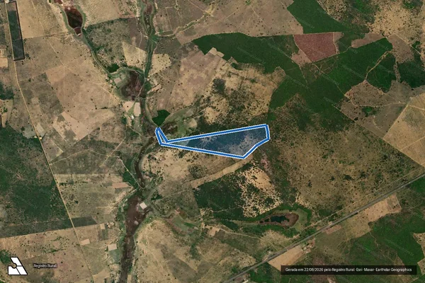 Imagem de satélite de Fazenda Pau Ferro - GLEBA H - GLEBA A em Vitória da Conquista - BA