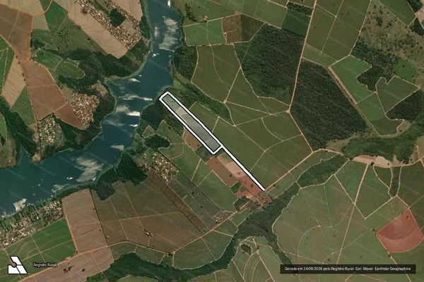 Imagem de satélite de Sítio Imaculada Conceição - Parte 1 em Novo Horizonte - SP