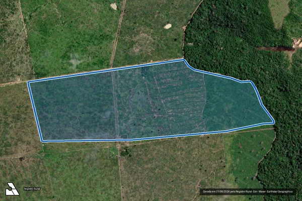 Imagem de satélite de FAZENDA CAMPO DO BOI - PARCELA 04 em Porto de Moz - PA