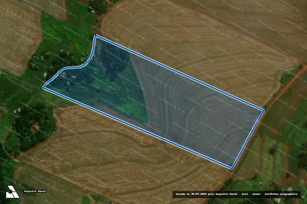Imagem de satélite de Lote 02 ? Lote n. 31-PAST, da Colônia Centenário - Lote 02B em Cascavel - PR