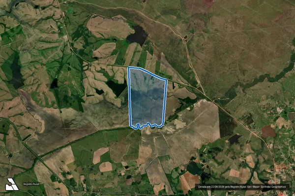 Imagem de satélite de GRANJA SÃO PAULO - DIVISA - 001 em Rosário do Sul - RS