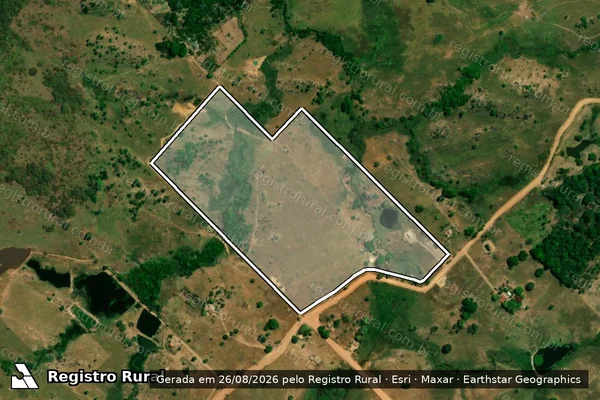 Imagem de satélite de LOTE 06/D GLEBA 77 P.I.C PADRE ADOLPHO ROHL - PARTE 1 em Governador Jorge Teixeira - RO