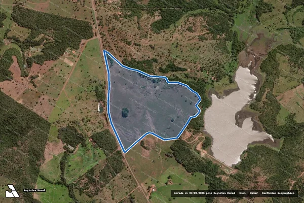 Imagem de satélite de FAZENDA PLANALTO PARTE DO LOTE 76 DO LOTEAMENTO MONTE SANTO - PARTE 01 em Monte Santo do Tocantins - TO