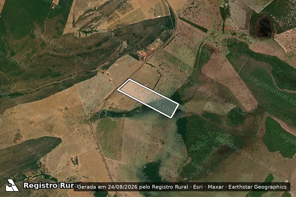 Imagem de satélite de FAZENDA SÃO JOSÉ III - Matrícula 14.242 em Nova Xavantina - MT