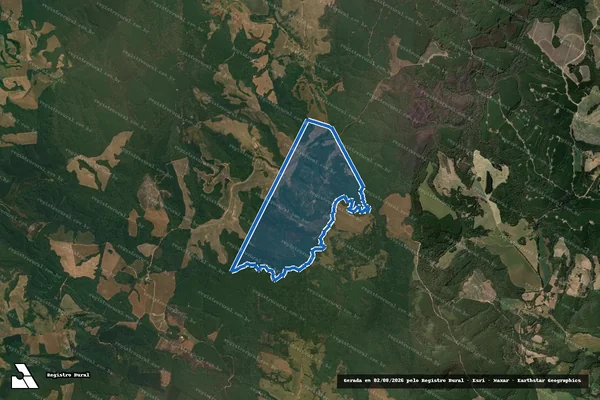Imagem de satélite de Fazenda Cristo Rei - Parte 1 em Tibagi - PR