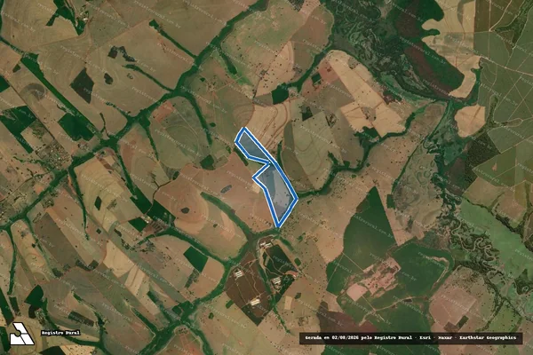Imagem de satélite de Fazenda Rosa Branca - Parte 1 em Palestina - SP