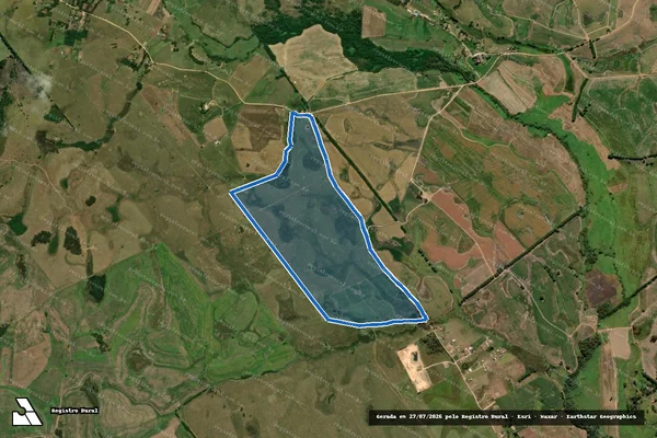 Imagem de satélite de Fazenda Boa Vista - Gleba 5 - Parte 5 em Guaratinguetá - SP