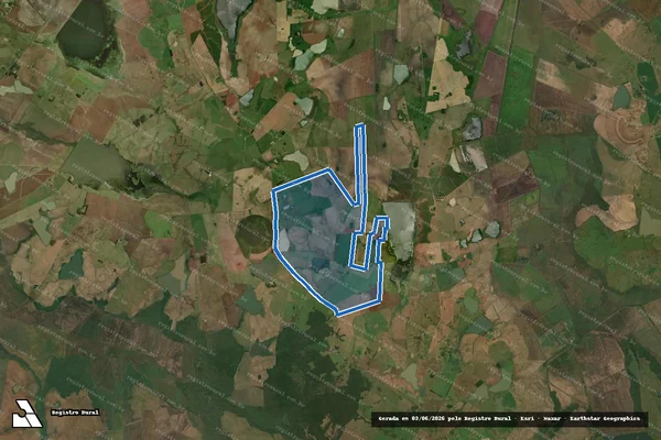 Imagem de satélite de Fazenda Santa Clarinda em Itaqui - RS