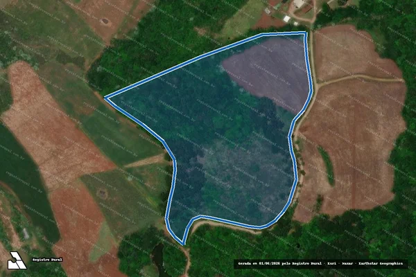 Imagem de satélite de P.A. 30 DE OUTUBRO - Lote 113 - Parte 2 em Campos Novos - SC