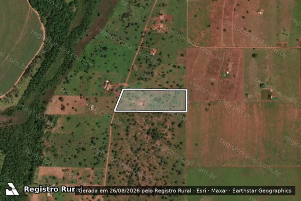 Imagem de satélite de FAZENDA BONITO "ENGANO" - GLEBA 04 em Campina Verde - MG