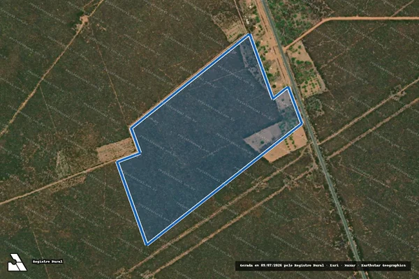 Imagem de satélite de PROJETO DE ASSENTAMENTO GARAVELO - LOTE 34 / Parte 1 em Areia Branca - RN