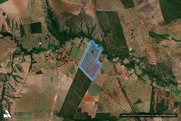 Imagem de satélite de FAZENDA FORQUILHA - Gleba 01 em Unaí - MG