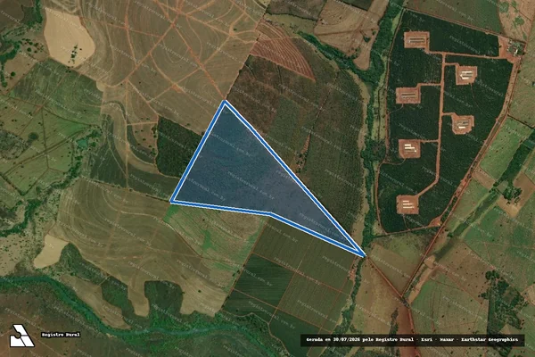 Imagem de satélite de Fazenda Alvorada  - Parte 1 em Paulo de Faria - SP