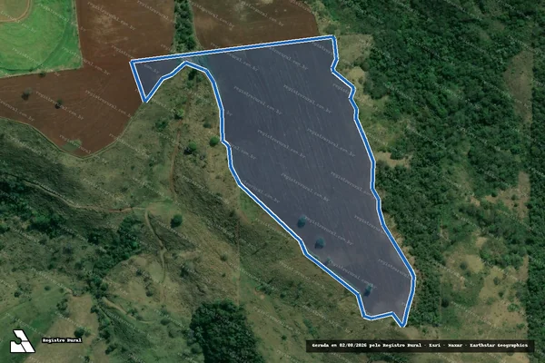 Imagem de satélite de FAZENDA PEDRA AMARELA - PARTE 1 em Ribeirão do Pinhal - PR