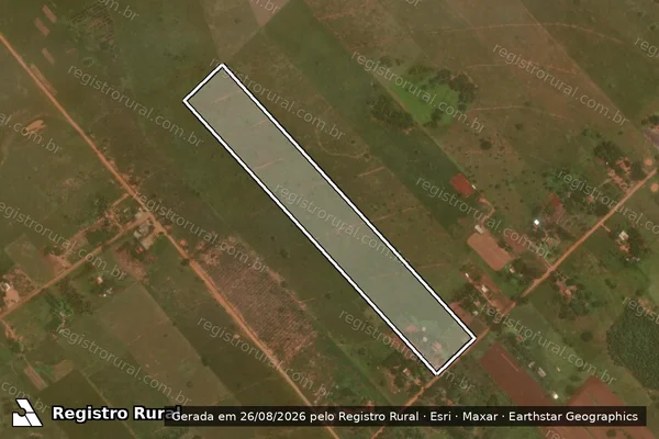 Imagem de satélite de Projeto de Assentamento Eldorado I - Lote  518 em Sidrolândia - MS