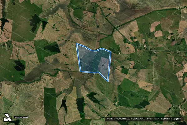 Imagem de satélite de ESTÂNCIA SANTA MATILDE - 001 em Rosário do Sul - RS
