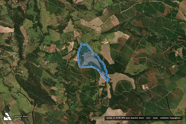 Imagem de satélite de Fazenda Fortaleza - Gleba 02 em Capetinga - MG